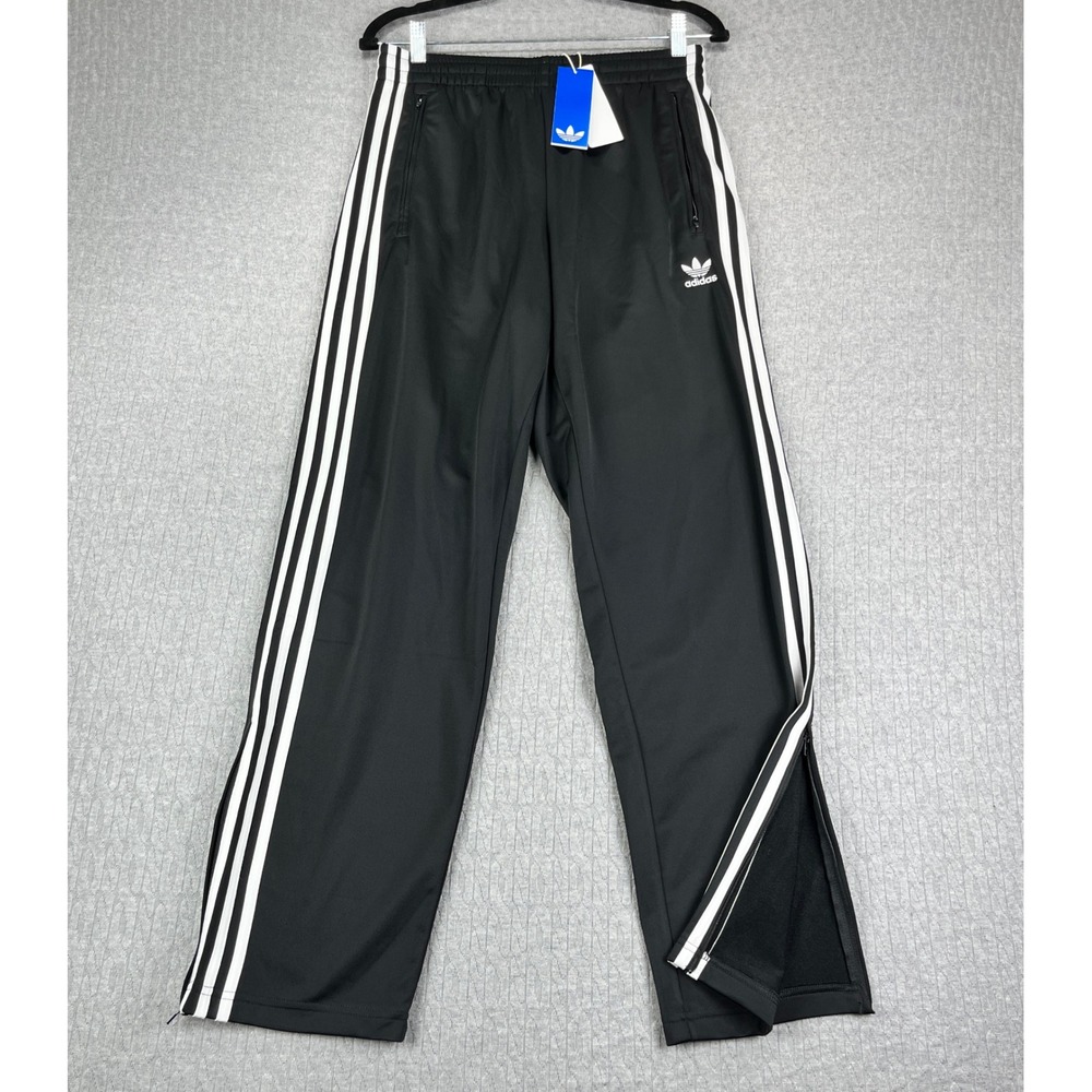 New Adidas Firebird TP Track Pants 3 Strip Mens S Black White Originals IJ7055